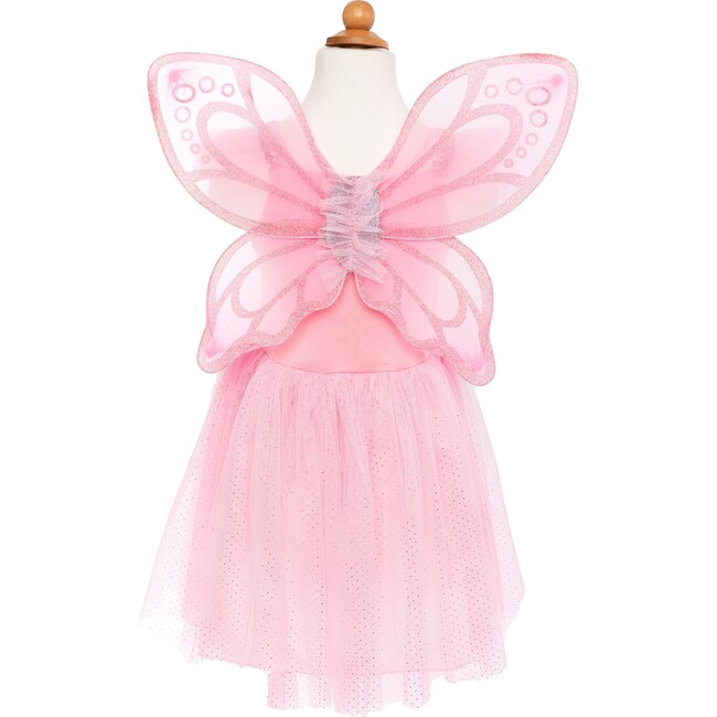 Pink Sequins Butterfly Dress & Wings