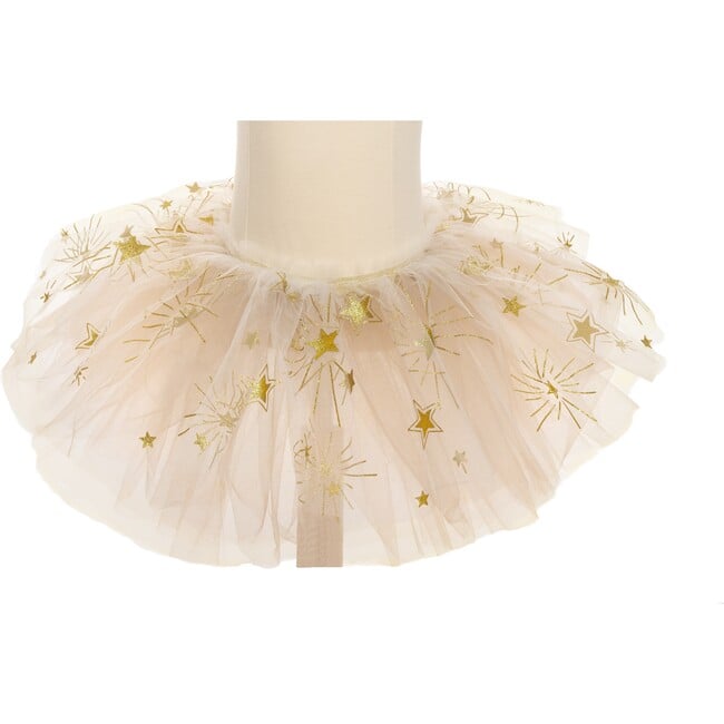 Great Pretenders Sparkle Star Tutu, White and Gold, Size 4-6 - Costumes - 1