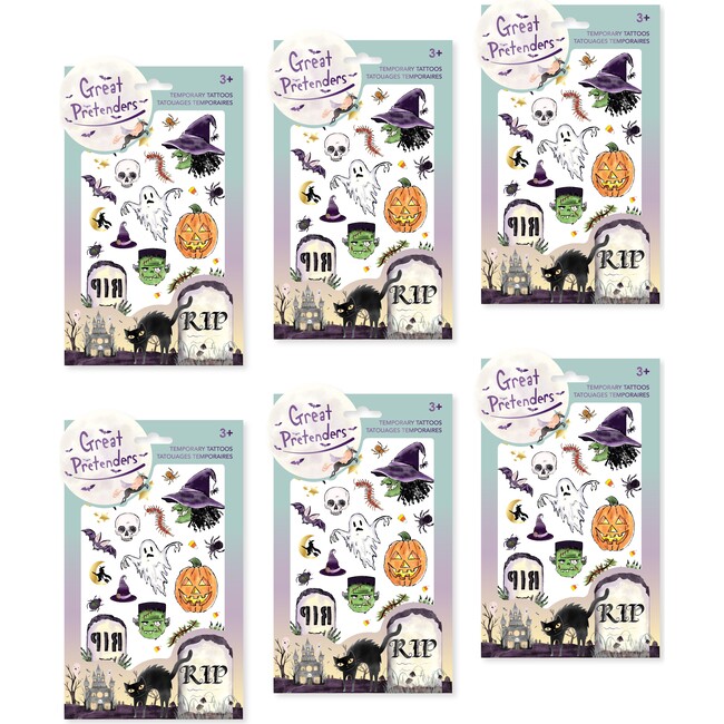 Fantastic Halloween Temporary Tattoos 6pc Bundle