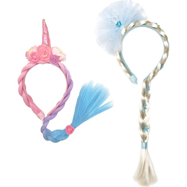 Fantasy Unicorn and Ice Princess 2pc Hair Bundle