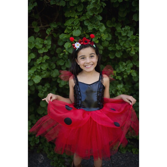 Great Pretenders Ladybug Dress and Headband, Red and Black, Size 3-4
