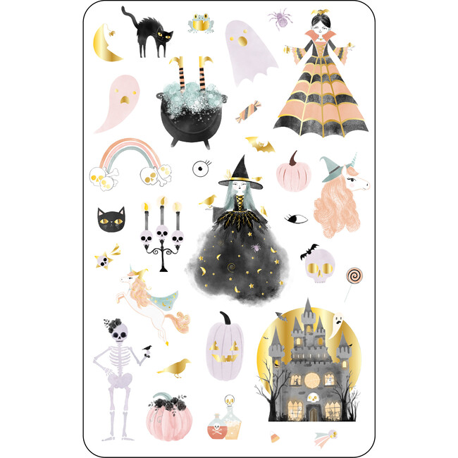 Enchanting Raven Halloween Witch Temporary Tattoos 6pc Bundle - Costume Accessories - 3