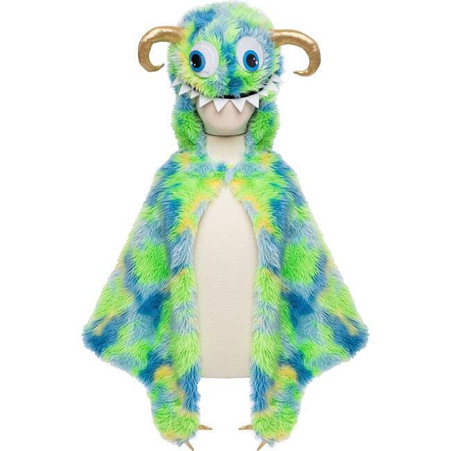 Swampy The Monster Cape, Green/Blue, Size 4-6