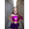 Great Pretenders Superhero Star Dress, Cape and Headpiece, Magenta and Purple, Size 5-6 - Costumes - 9 - thumbnail