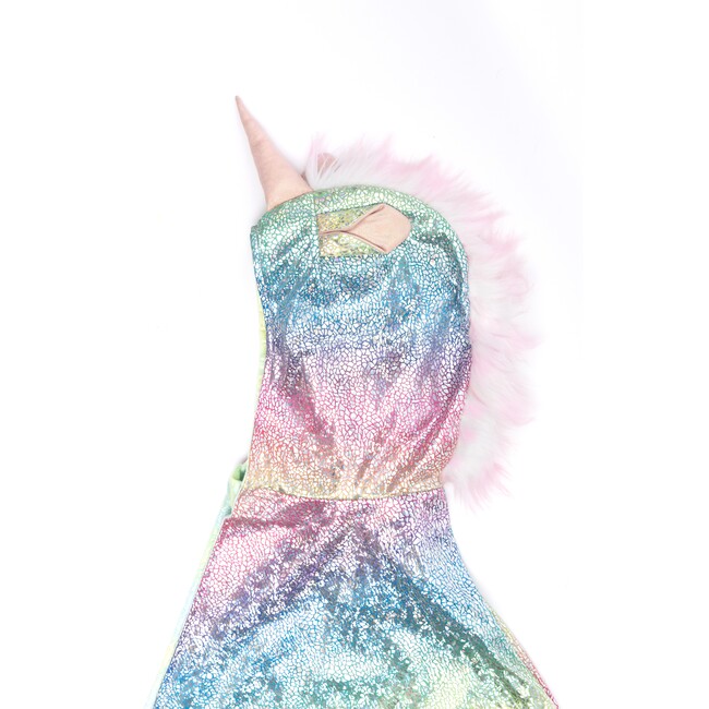 Rainbow Reversible Unicorn Dragon Cape - Costumes - 7