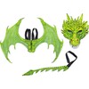 Green Dragon Set, includes Mask, Wings and Tail - Costumes - 1 - thumbnail