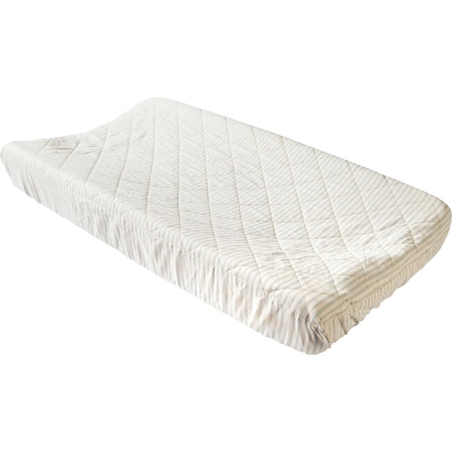 Stripes Away Changing Pad Cover, Sea - Changing Pads - 1