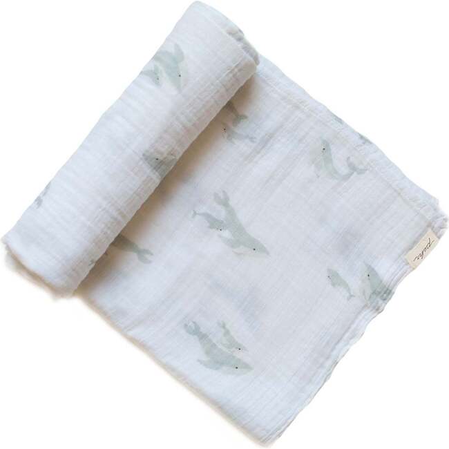 Follow Me Swaddle, Whale - Swaddles - 1