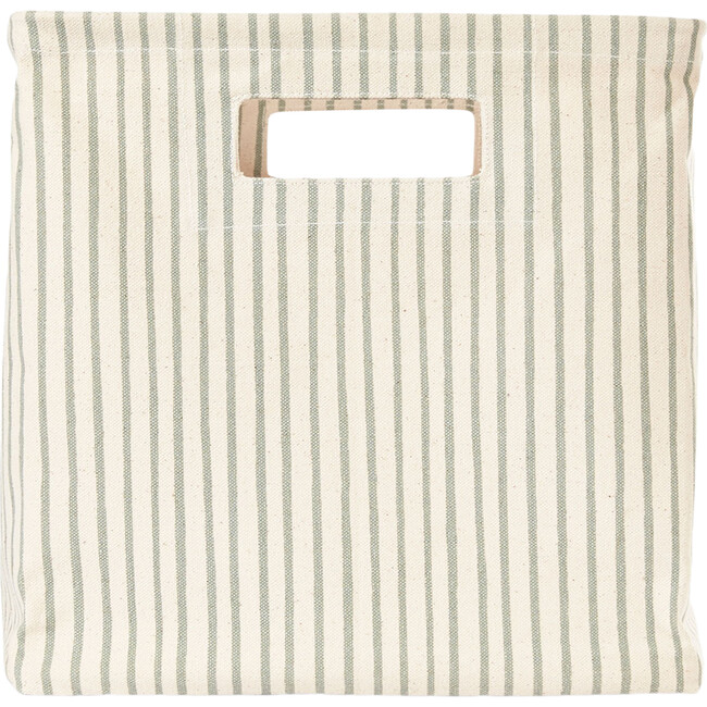Stripes Away Medium Storage Cube, Sea - Storage Baskets - 1