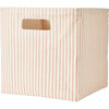 Stripes Away Medium Storage Cube, Petal - Storage Baskets - 2 - thumbnail