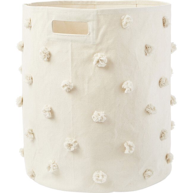 Pom Pom Hamper, Natural