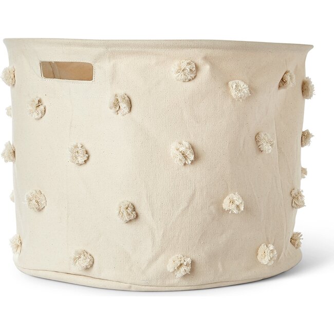 Large Pom Pom Drum, Natural