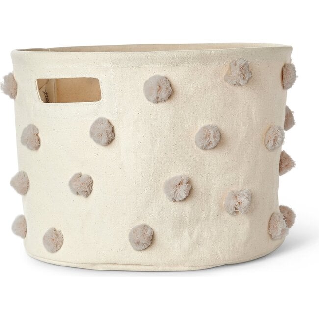 Medium Pom Pom Drum, Grey