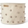 Large Pom Pom Drum, Grey - Storage Baskets - 1 - thumbnail