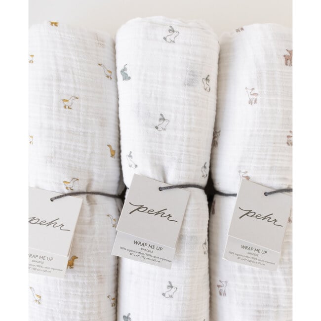 Hatchlings Bunny Swaddle, Blue - Swaddles - 3