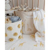 Follow Me Organic Cotton Swaddle, Giraffe - Crib Sheets - 2 - thumbnail