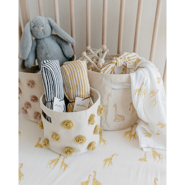 Follow Me Organic Cotton Swaddle, Giraffe - Crib Sheets - 3