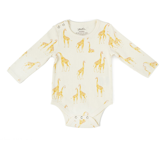Follow Me Giraffe One-Piece, Yellow