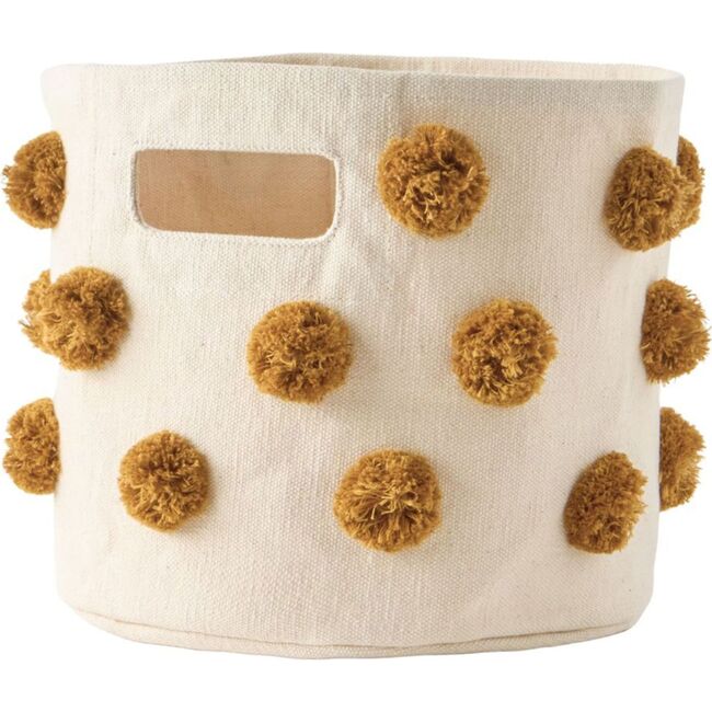 Pom Pom Basket - Mini, Dijon - Bags - 1