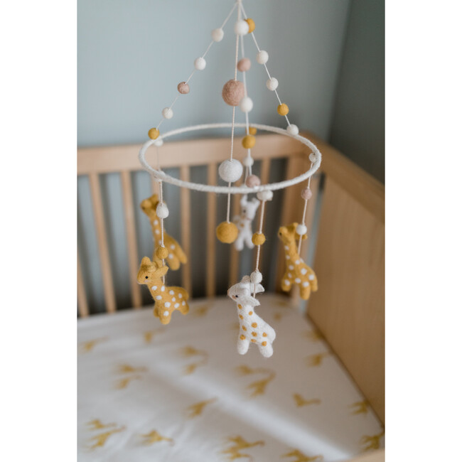 Follow Me Giraffe Mobile, Yellow/Tan - Mobiles - 2