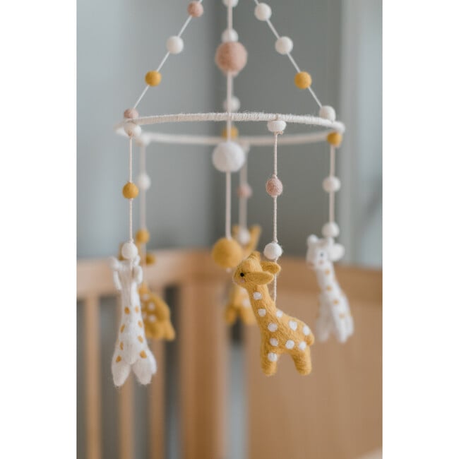 Follow Me Giraffe Mobile, Yellow/Tan - Mobiles - 3