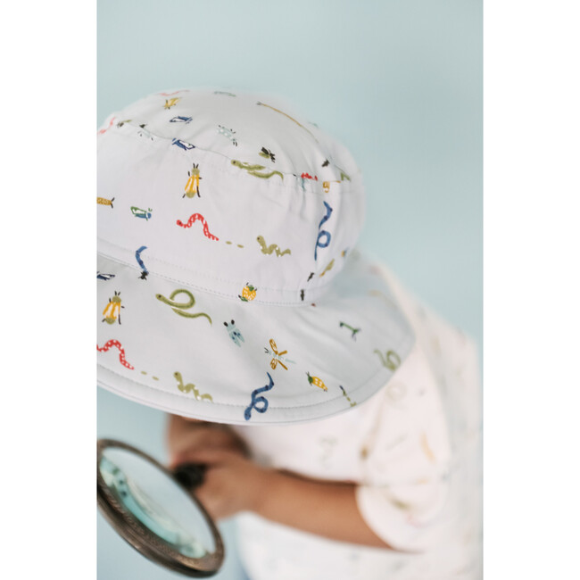 Bucket Hat, Crawling Critters Blue - Hats - 2