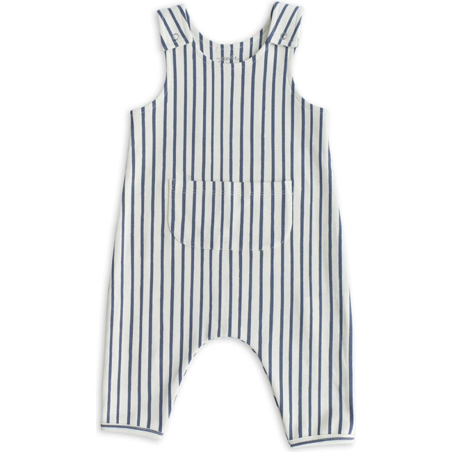 Stripes Away Overalls, Ink Blue