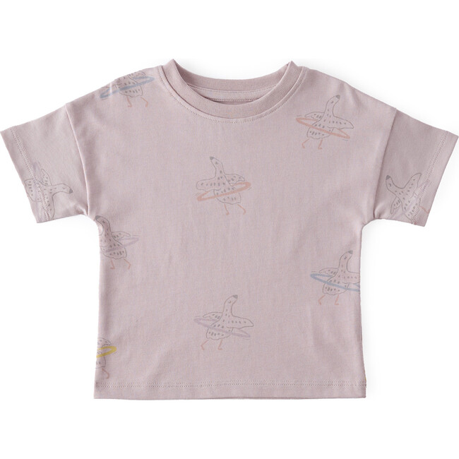 Short Sleeve Round Neck Drop Shoulder T-Shirt, Silly Goose - T-Shirts - 1