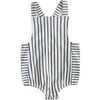 Criss-Cross Overall One-Piece, Ink Blue - Onesies - 1 - thumbnail