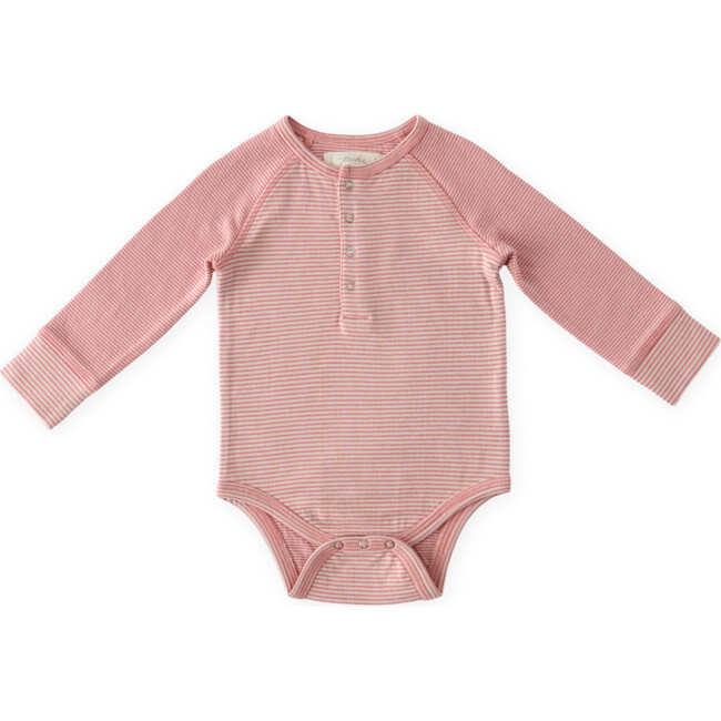 Sailor Stripe Raglan One-Piece, Tea Rose - Jumpsuits - 1