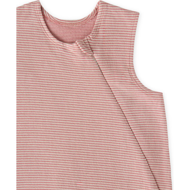 Sailor Stripe Front Zipper 1.0 TOG Sleep Bag, Tea Rose