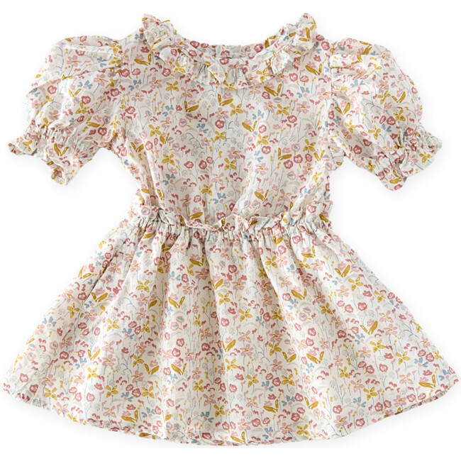 Ruffle Puff Sleeve Dress, Floret