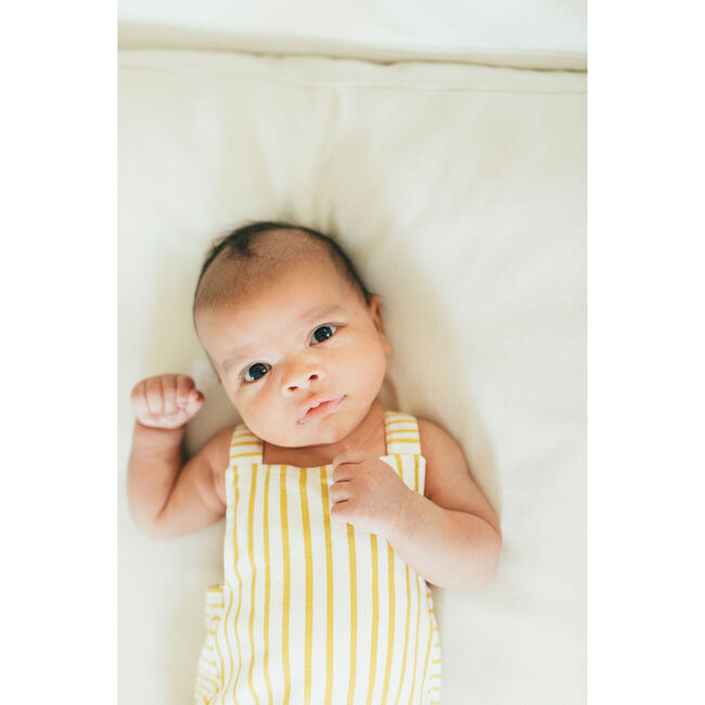 Criss-Cross Overall One-Piece, Marigold - Onesies - 2