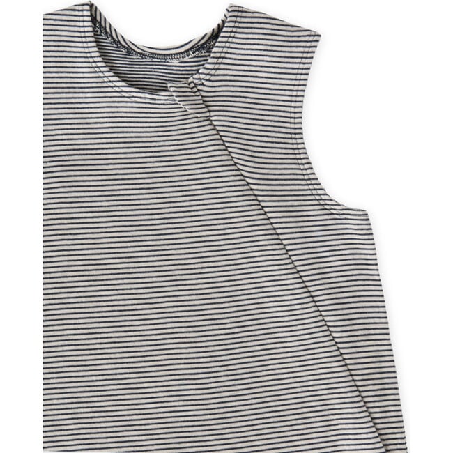 Sailor Stripe Front Zipper 1.0 TOG Sleep Bag, Ink - Jumpsuits - 1