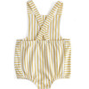 Criss-Cross Overall One-Piece, Marigold - Onesies - 3