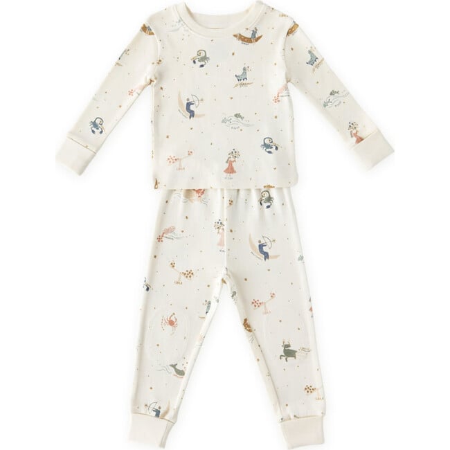 Ribbed Toddler Pajama, Zodiac