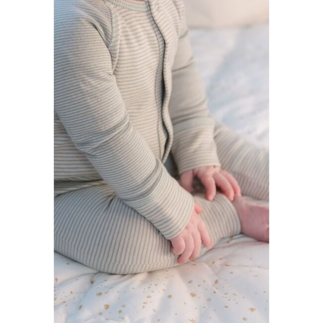 Sailor Stripe Raglan Romper, Sea - Jumpsuits - 3