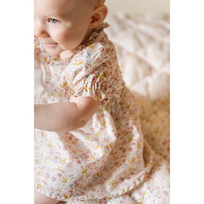 Ruffle Puff Sleeve Dress, Floret - Dresses - 3