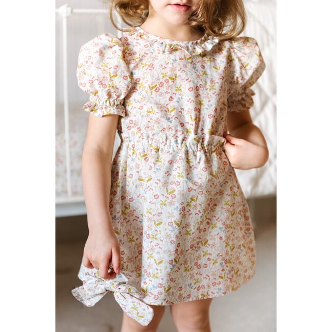 Ruffle Puff Sleeve Dress, Floret - Dresses - 5