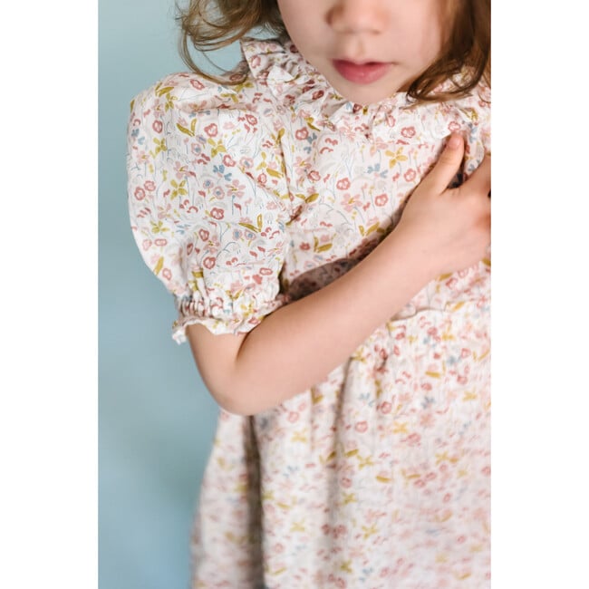 Ruffle Puff Sleeve Dress, Floret - Dresses - 7