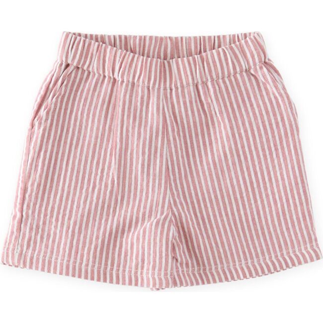 Seersucker Shorts, Anchor Red