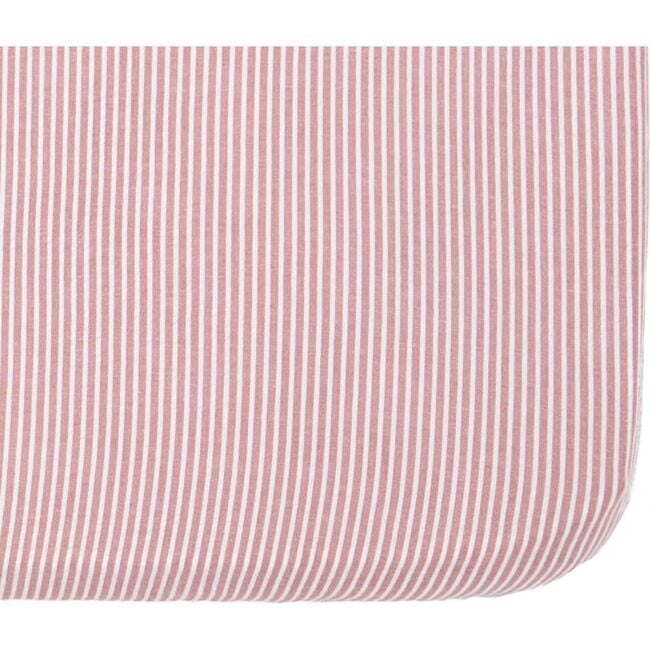 Seersucker Crib Sheet, Anchor Red