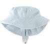 Seersucker Bucket Hat, Marine Blue - Hats - 1 - thumbnail