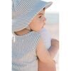 Seersucker Bucket Hat, Marine Blue - Hats - 2 - thumbnail