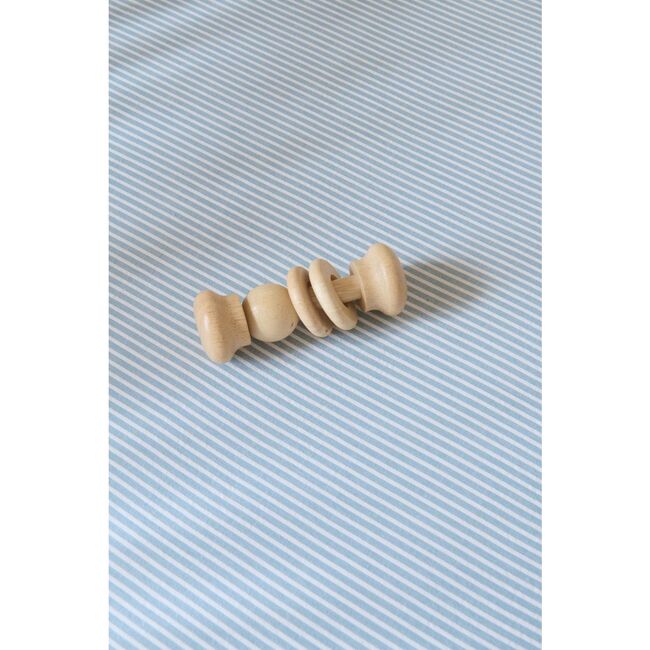 Seersucker Crib Sheet, Marine Blue - Crib Sheets - 2