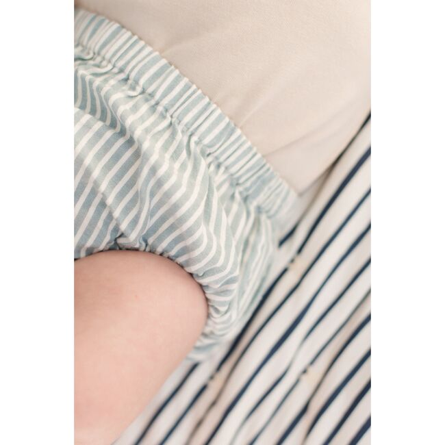 Seersucker Bloomer, Marine Blue