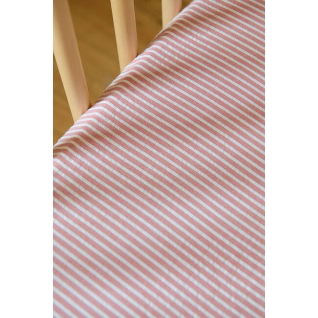 Seersucker Crib Sheet, Anchor Red - Crib Sheets - 3