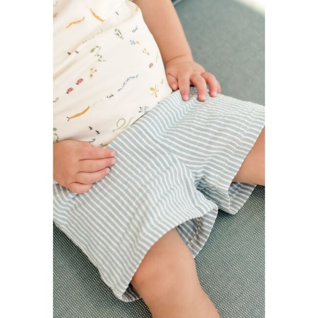 Seersucker Shorts, Marine Blue - Shorts - 5