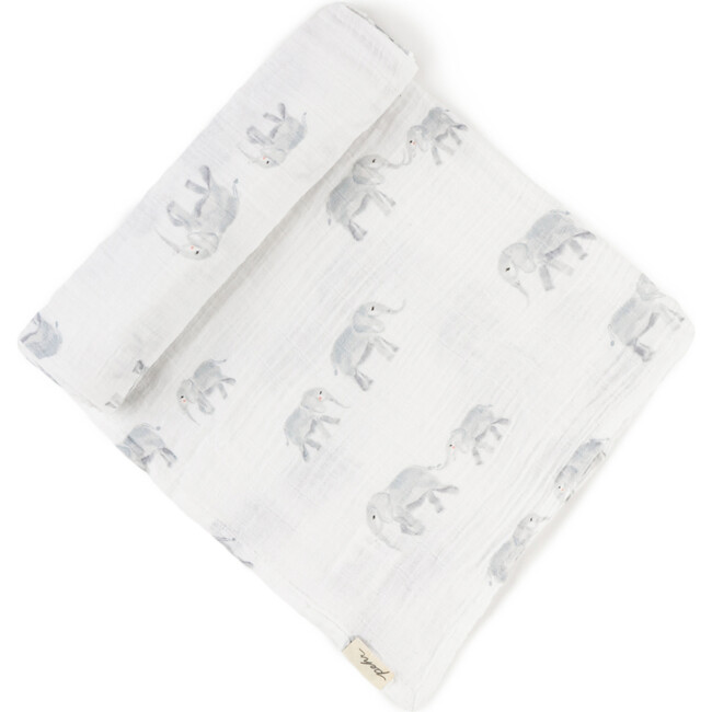 Follow Me Extra-Large Swaddle, Elephant - Swaddles - 1