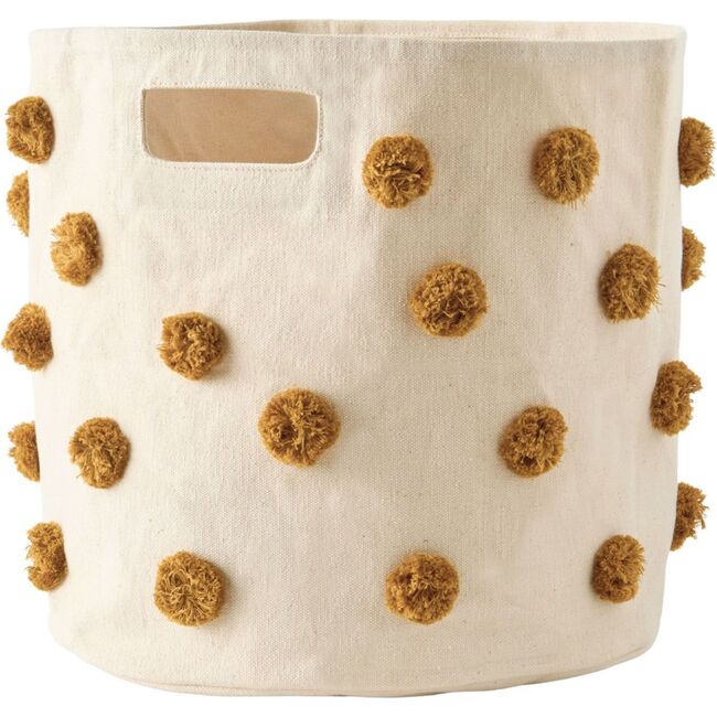 Pom Pom Basket - Bin, Dijon - Storage Baskets - 1